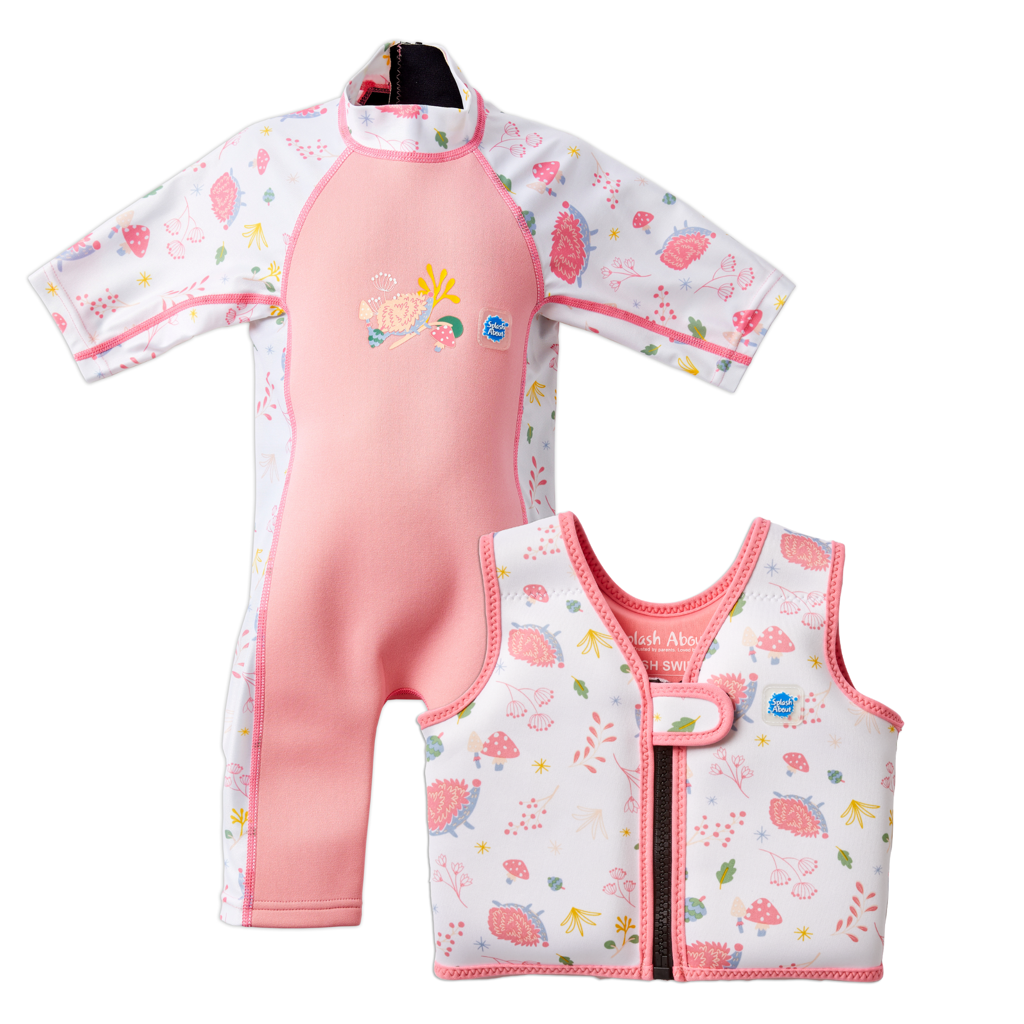 Paquete de traje de neopreno UV Sun & Sea y chaleco de natación Go Splash