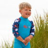 Paquete de traje de neopreno UV Sun & Sea y chaleco de natación Go Splash
