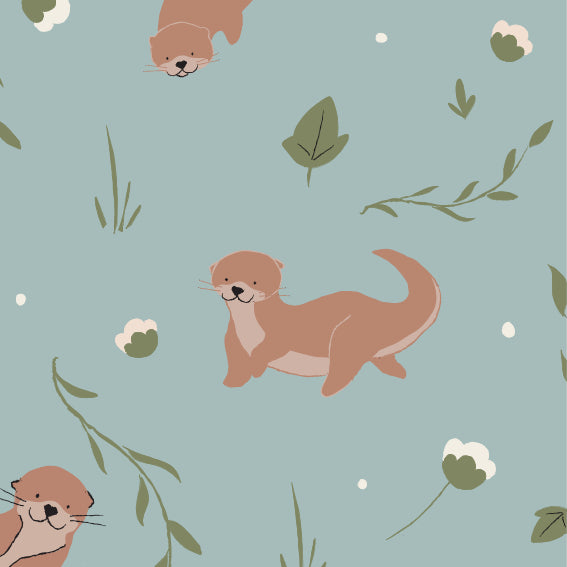 Playful Otter Design Swatch