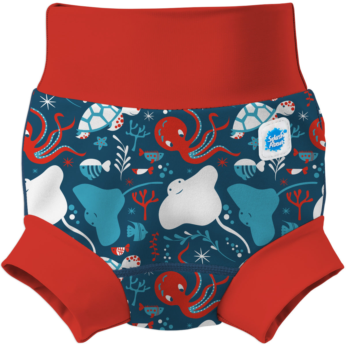 Happy Nappy Duo™ Swim Diaper Under the Sea Red