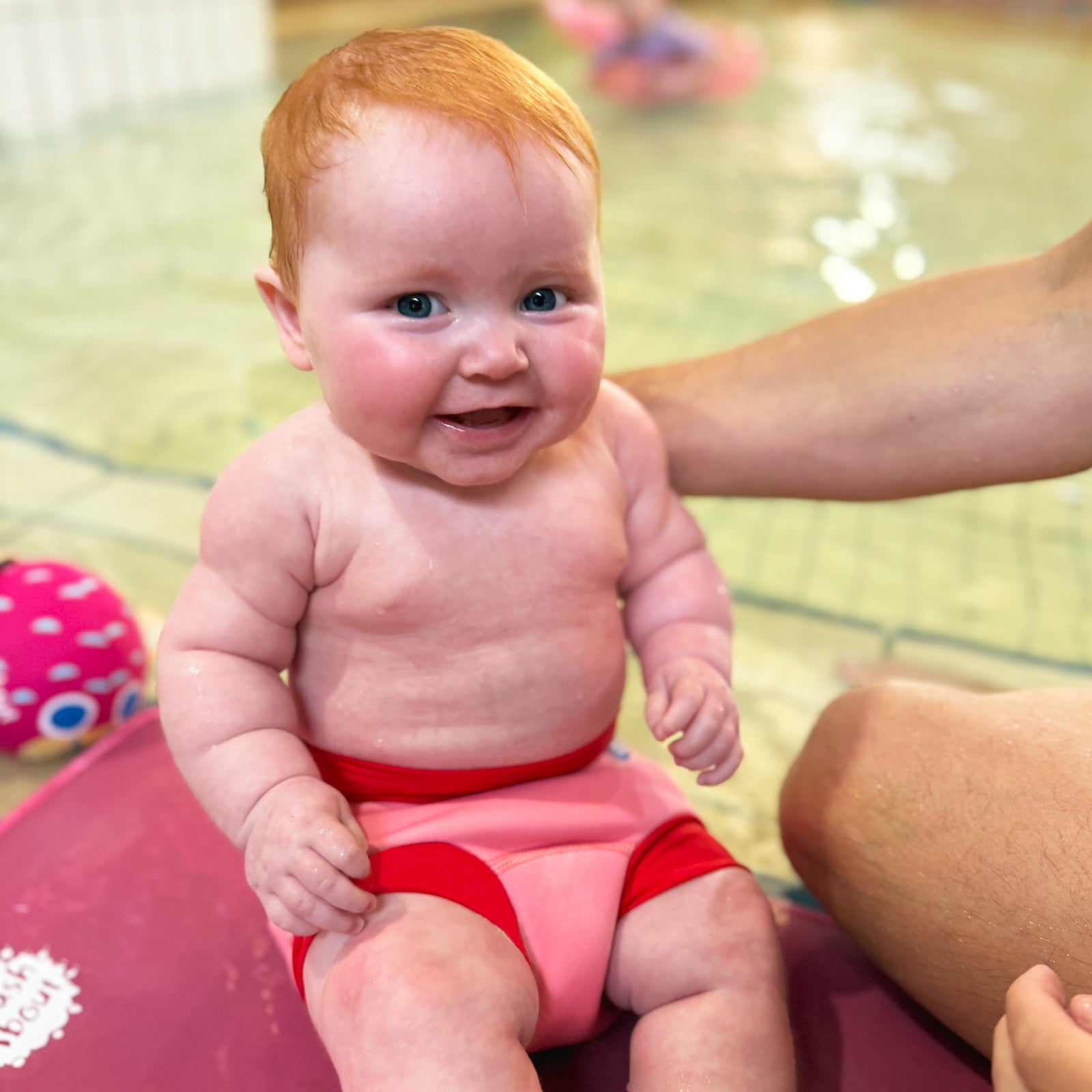 Happy Nappy Duo™ Swim Diaper Pink/Red