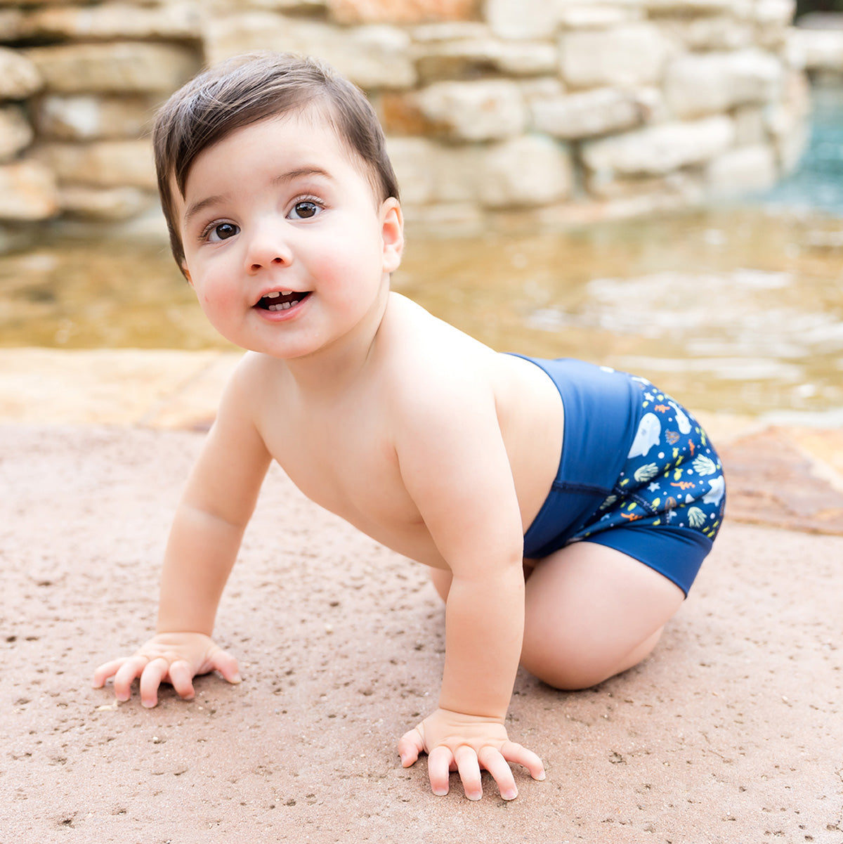 Happy Nappy™ Swim Diaper Shark Reef