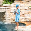 Junior Silicone Swim Hat - Blue
