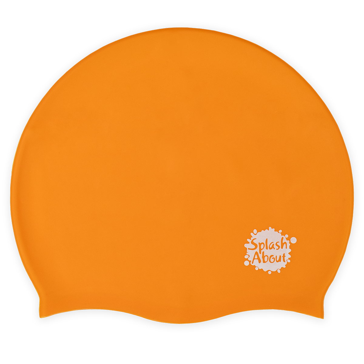 Junior Silicone Swim Hat - Orange