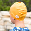 Junior Silicone Swim Hat - Orange
