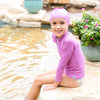 Junior Silicone Swim Hat -Purple