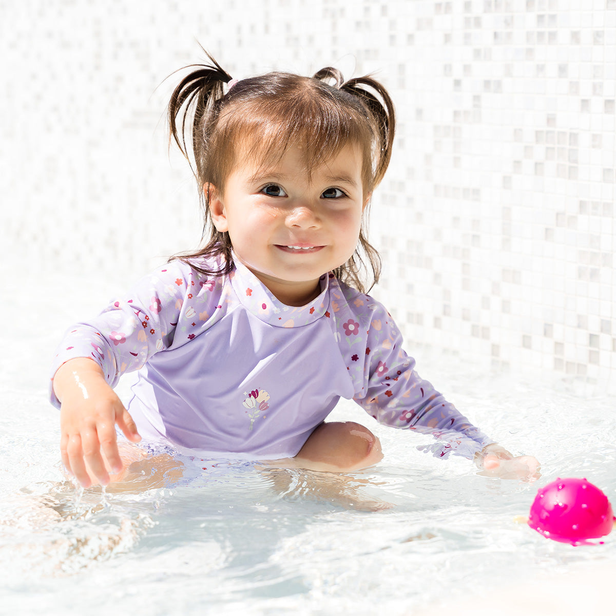 Long Sleeve Rash Guard Lilac Spring