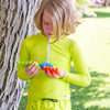 Premium Long Sleeve Rash Guard Neon Lime