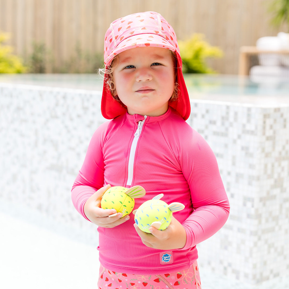 Premium Long Sleeve Rash Guard Neon Pink