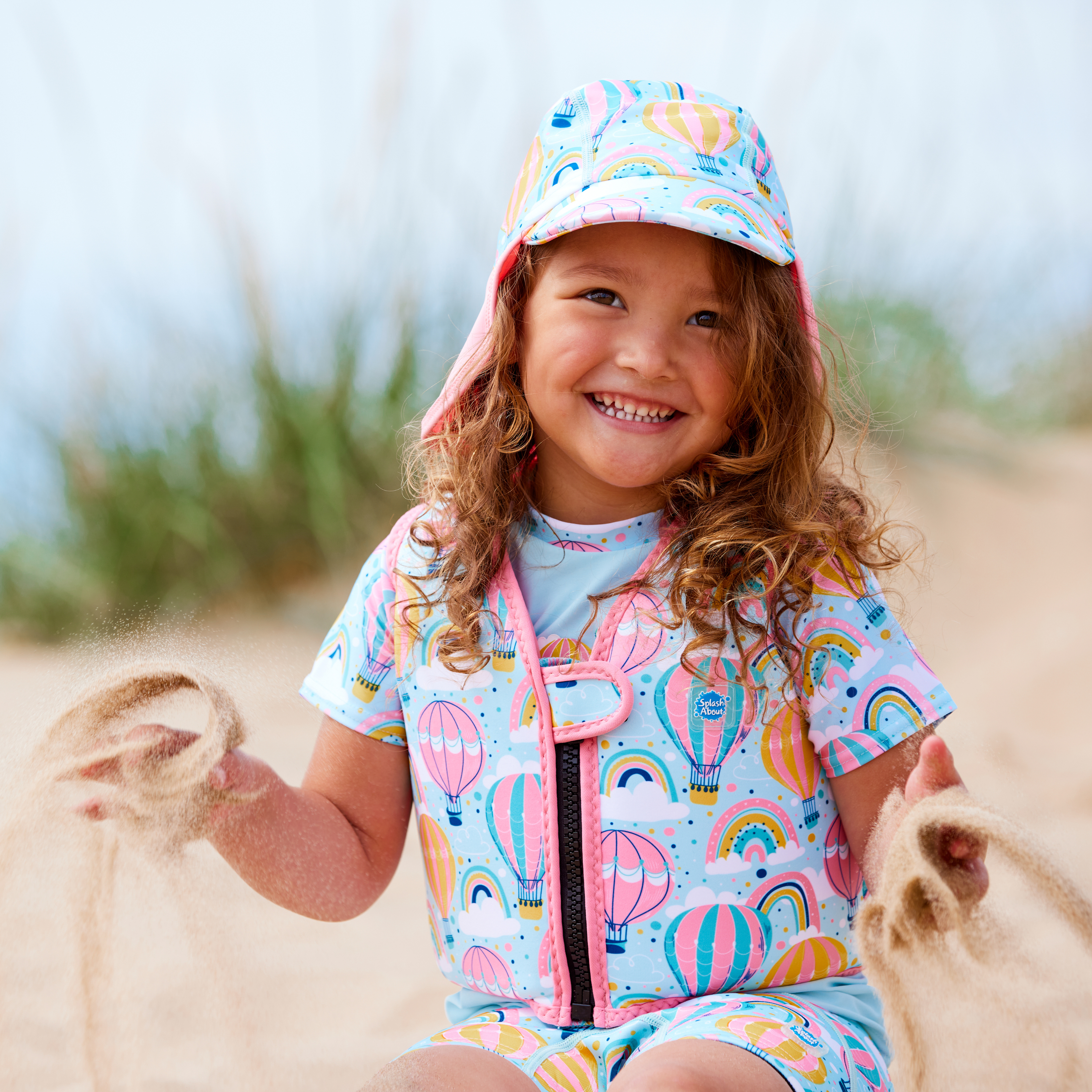 Go Splash Swim Vest Over the Rainbow