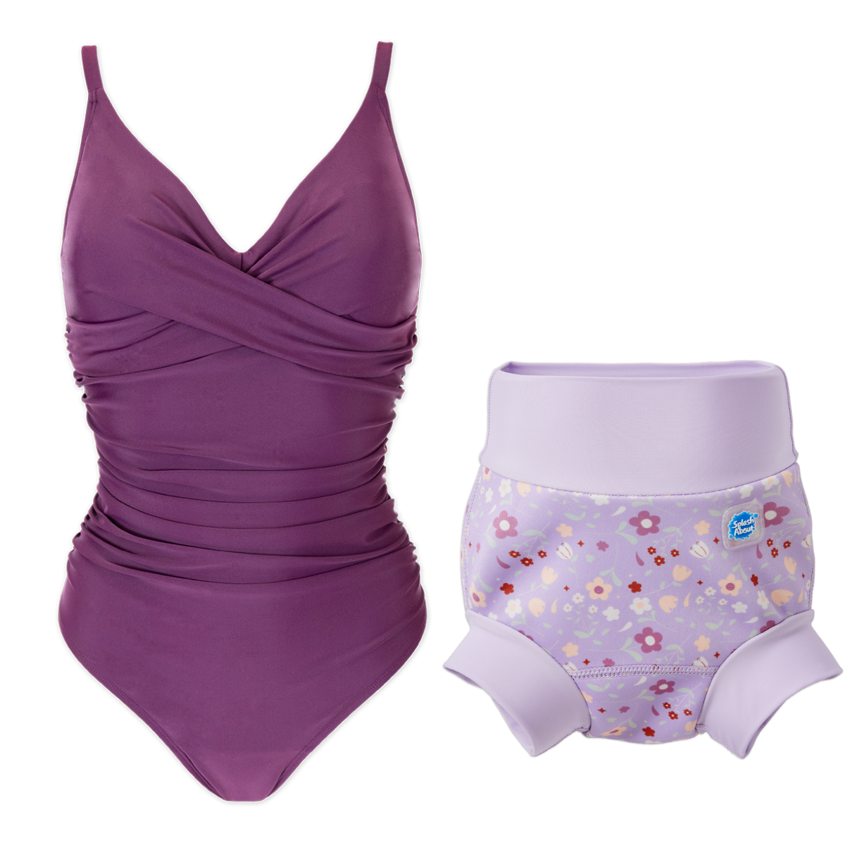 Ladies Swimsuit & Happy Nappy™ Swim Diaper Bundle