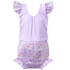 Happy Nappy™ Swimsuit with Frills Lilac Spring