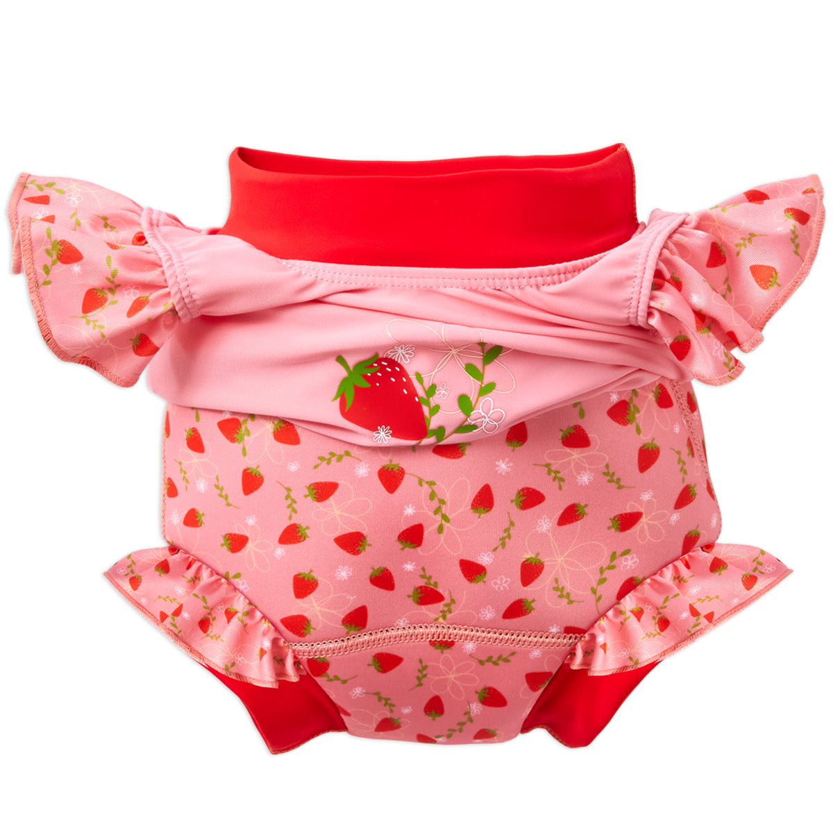 Happy Nappy™ Swimsuit with Frills Strawberry Field