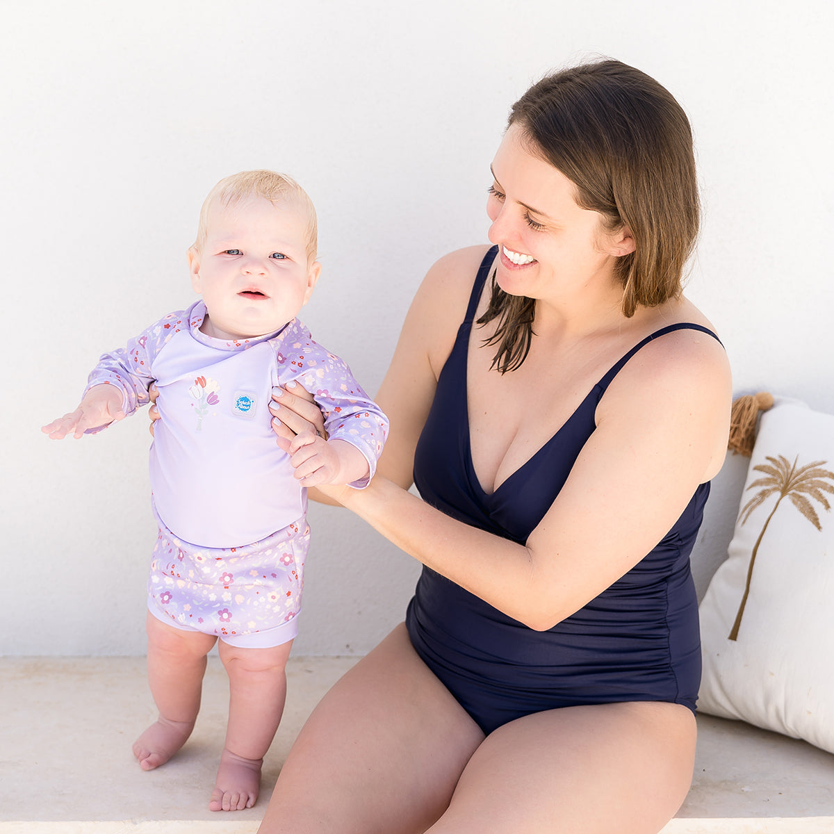 Happy Nappy™ Sunsuit Lilac Spring