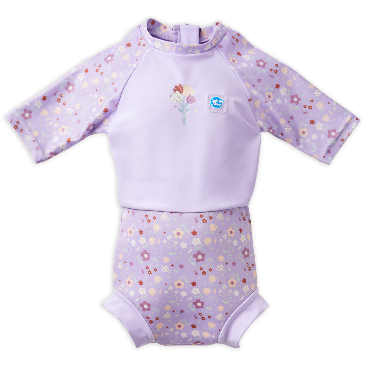 Happy Nappy™ Sunsuit Lilac Spring