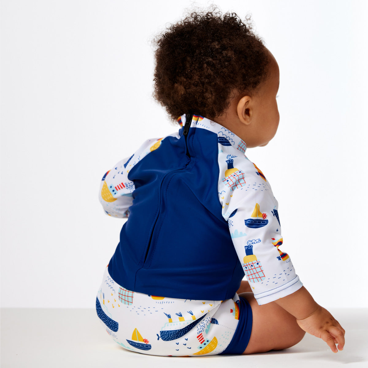 Happy Nappy™ Sunsuit Tug Boats