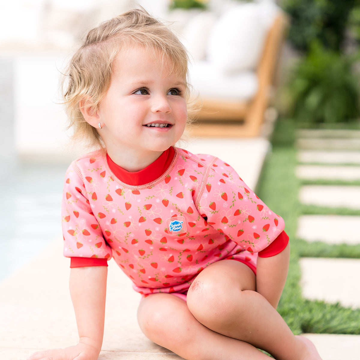 Happy Nappy™ Wetsuit Strawberry Field