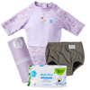 Happy Nappy™ Wetsuit, Silver Lining Diaper Wrap, Diaper Liners & Changing Mat Bundle