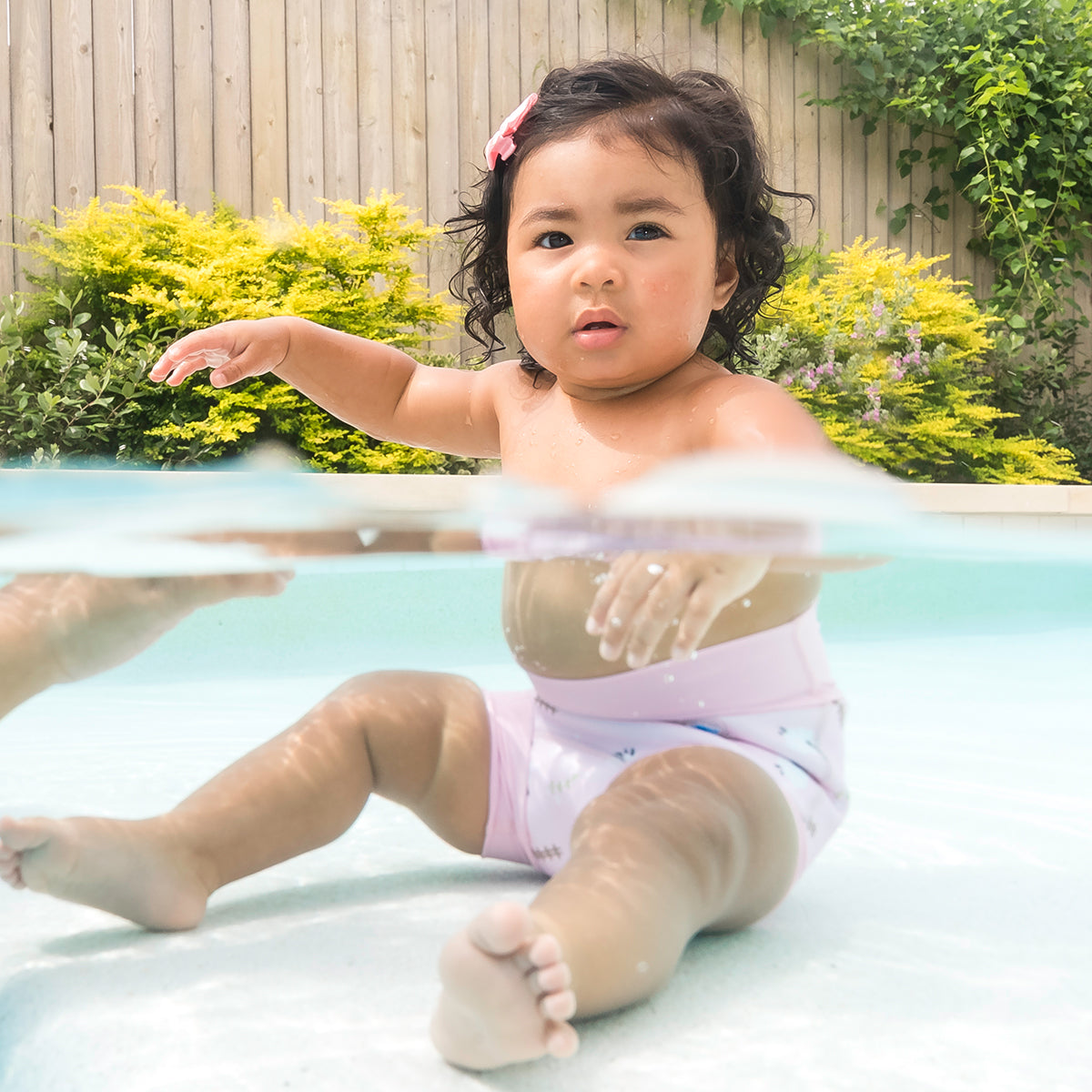 Couche de bain Happy Nappy Duo™ Lilas Printemps