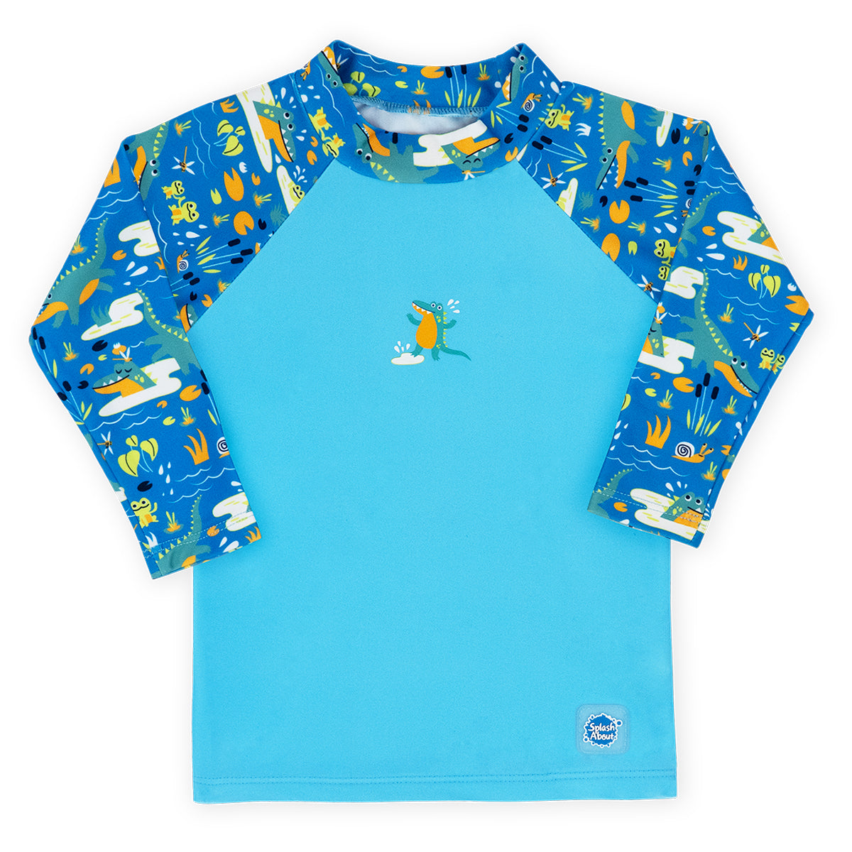 Long Sleeve Rash Vest Crocodile Swamp