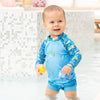 Long Sleeve Rash Vest Crocodile Swamp