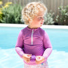 Premium Long Sleeve Rash Vest Lilac