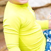 Premium Long Sleeve Rash Vest Lime