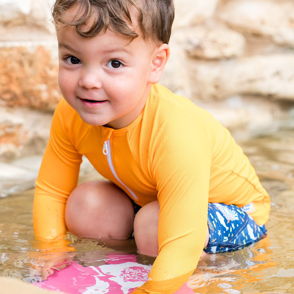 Premium Long Sleeve Rash Vest Orange