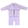 Sleeved Floatsuit Lilac Spring