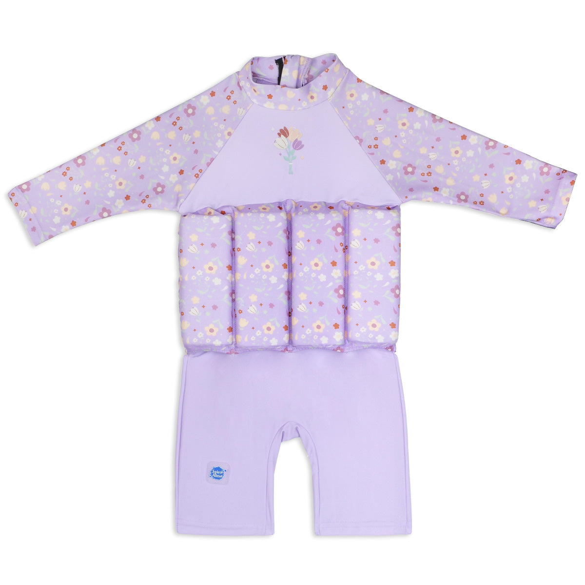 Sleeved Floatsuit Lilac Spring
