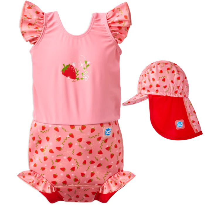 Happy Nappy™ Swimsuit & Legionnaire Hat Bundle